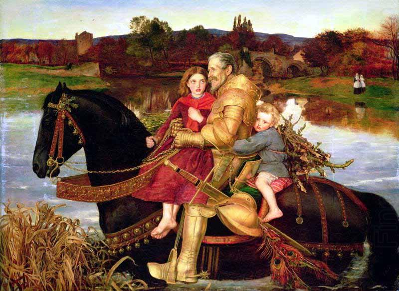 Sir John Everett Millais Sir Isumbras at the Ford china oil painting image